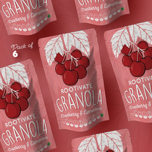 Cranberry & Cinnamon Granola ( Pack of 6 )