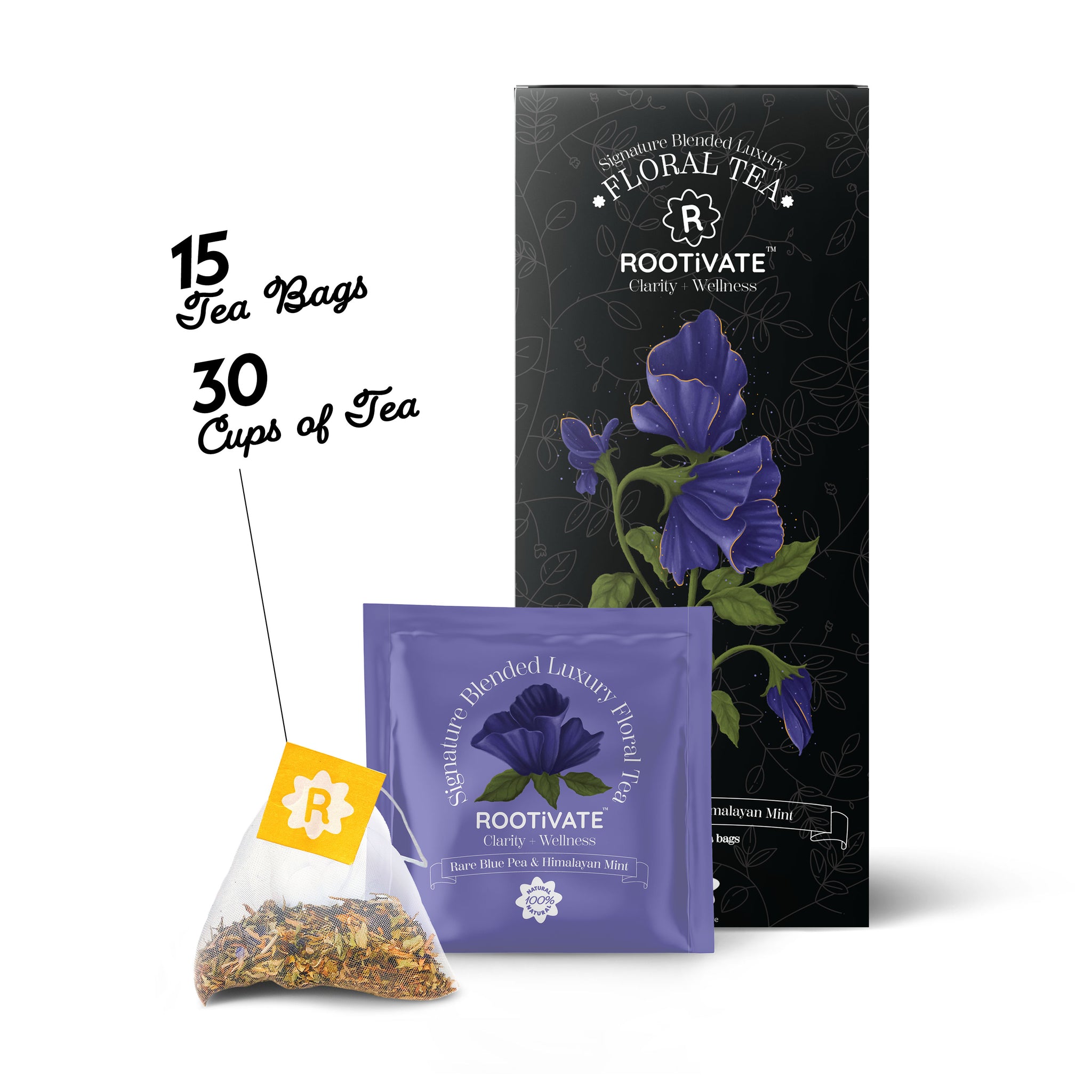 Blue Pea & Mint Signature Blended Luxury Floral Tea
